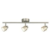Wholesale - 27.5" 3-HEAD BRUSHED NICKEL LED DIRECTION RAIL TRACK LIGHT C/P 1, UPC: 899089002704